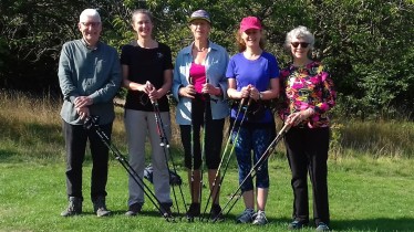 Exercise Nordic Walks - Stanmer Park, Brighton, August 2018