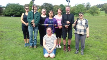 We've reached the Health level of Nordic walking technique - September 2018, Stanmer Park