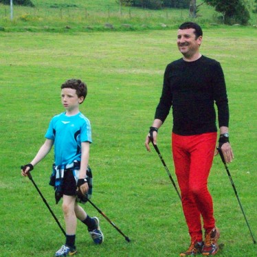 Image of Steven & Hamish Nordic Walking