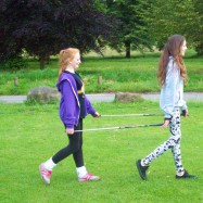 Image of youngsters trying Nordic Walking at Take Part